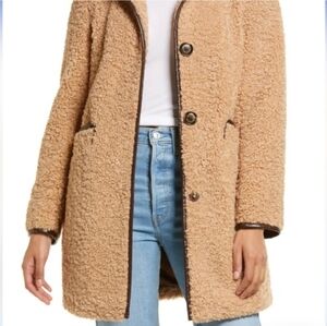 Faux Fur Teddy Coat Sam Edelman Medium